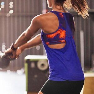 Athleta supercharged tank electro vibrant cobalt size S